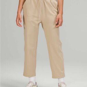 Lululemon Like New Stretch High Rise Crop 23" Trench Khaki Sz 8